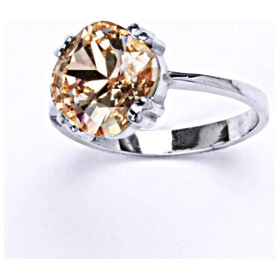 Čištín stříbrný se Swarovski krystalem light peach T 1225