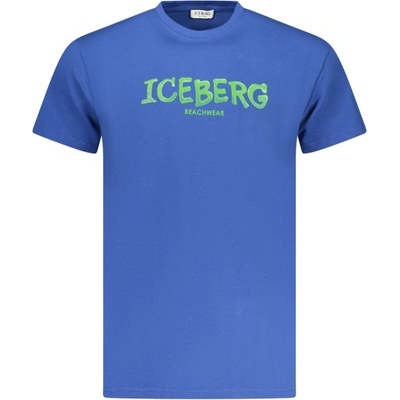 ICEBERG Мъжка тениска с къс ръкав iceberg, Размер l, Цвят Синьо (ice25mts01_blblue)