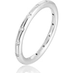 Silenti Jewelry Сребърен пръстен "Възприятие" - 8 - 57мм (18.1мм диам. )