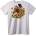 NOONEBRAND Тениска Кон и Слънчогледи - 2XL, White