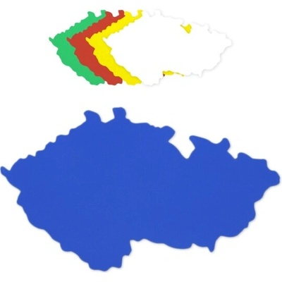 Mapa ČR plastová obrysová