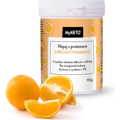 MyKETO Nápoj s proteinem s příchutí pomeranč 150 g