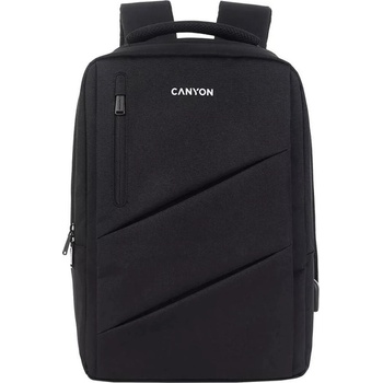 Canyon BPE-5, batoh pre 15,6´´ notebook, 22l, vodeodolný, 7 vreciek, USB-A nabíjací port, čierny CNS-BPE5B1