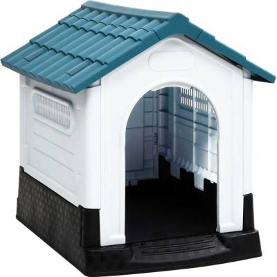vidaXL Psí bouda modrá 57 x 68 x 66 cm polypropylen 9799.152227