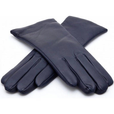 Carlsbad Hat dámské modré kožené rukavice vlněná podšívka