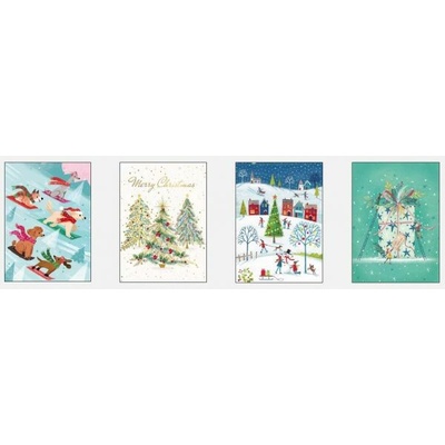 Vánoční papírová taškaTL-30S set 04 26,4 x 32,4 x 13,7 cm
