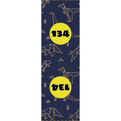 Takoy Veľkostný štítok na oblečenie set 10ks - Geometrické dinosaury 134