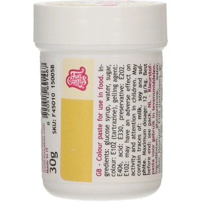 FunCakes Gélová farba Žltá Yellow 30 g