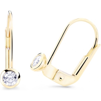 Cutie Jewellery - gold Náušnice Z8007 ze zlata se zirkony