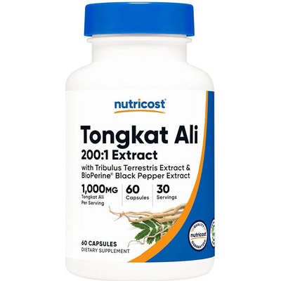 Nutricost Tongkat Ali 1,000 mg Vegan 60 kapslí