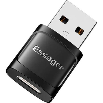 Essager Адаптер Essager OTG, USB-C към USB 3.0, черен (EZJCA-XL01)
