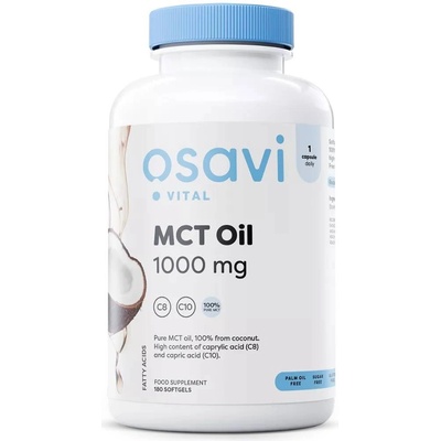 Osavi MCT Oil, 1000 mg, 180 гел капсули, Osavi