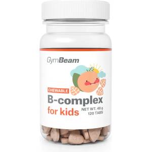 GymBeam B-Комплекс таблетки за дъвчене за деца кайсия