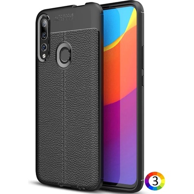 Huawei P Smart Z / Y9 Prime (2019) Удароустойчив Litchi Skin Калъф и Протектор