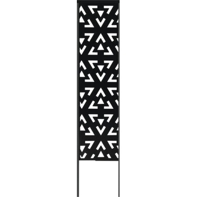Opora pre popínavé rastliny Lafiora Triangel kovová 15 x 75 cm čierna