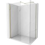 Mexen Kioto-X стъклена преграда за душ Walk-in 70 x 70 cm, прозрачна 10 mm, златна - 800-070-202-50-00-070-X (800-070-202-50-00-070-X)