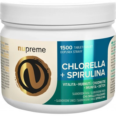 Nupreme Chlorella + Spirulina Bio 1500 tablet – Sleviste.cz