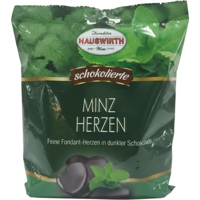 Hauswirth Čokoládová srdíčka mátová 200 g