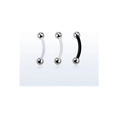 Piercingate piercing do obočí POB00218 bílá