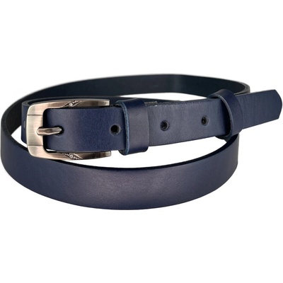 Penny Belts dámský kožený opasek 20-182-56 modrý
