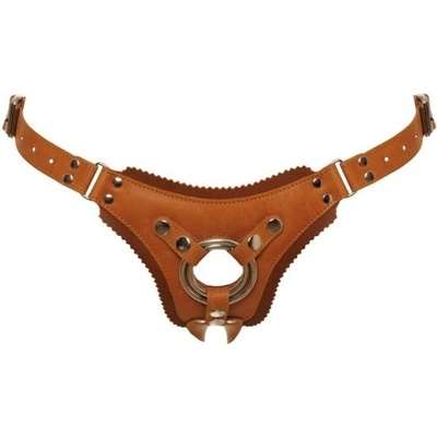 Zado Leather Strap on Harness Brown L – XL
