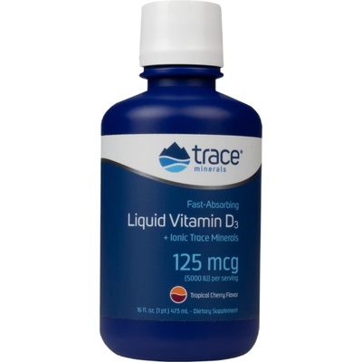 Trace Minerals Liquid Vitamin D3 [473 мл] Череша