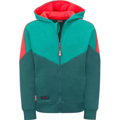 TROLLKIDS Детско яке за тренировка Trollkids Kid's Flekkefjord Jacket Training jacket - Midnight Petrol / Dark Cyan / Chili Red - размер 140 (EU) (704-5511-0416)