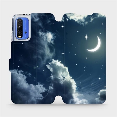Pouzdro Mobiwear parádní flip Xiaomi Redmi 9T - V145P Noční obloha s měsícem
