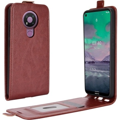 VSECHNONAMOBIL Vyklápěcí pouzdro Nokia 3.4 hnědé 25799 – Zboží Živě