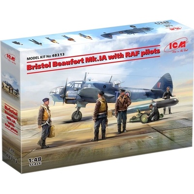 Bristol ICM Beaufort Mk.IA with RAF pilots 1:48
