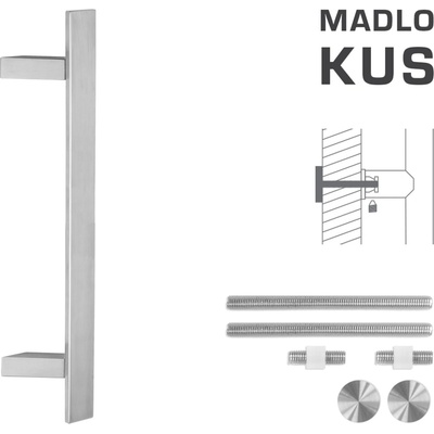 FT - MADLO kód K41Z 40x10 mm UN ks Rozteč madla: 400 mm, Dĺžka: 600 mm, Rozmer profilu madla: 40x10 mm