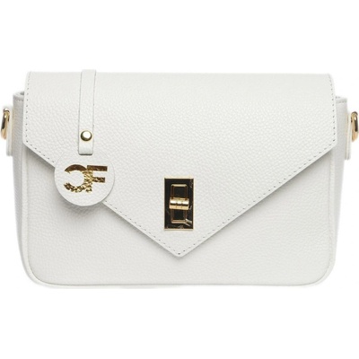 Carla Ferreri dámská kožená crossbody kabelka CF1948T Bianco