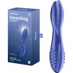  Стъклено дилдо с два различни края, 20см. - Dazzling Crystal 2 Blue (SATISFY560)