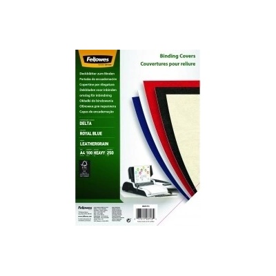 Kartón na krúžkovú väzbu Delta A4/250g, modrá (bal=100ks)