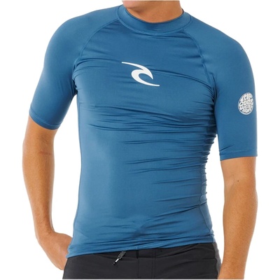 Rip Curl Мъжка плажна тениска от ликра Rip Curl Waves UPF Perf S/S Lycra - Bluefin - размер M (050-2305-0313)