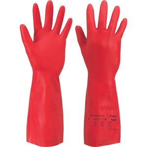 CERVA Ansell sol-vex premium 37-900 / Нитрилни ръкавици - червени 10 (0110005199100)