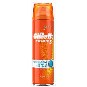 Gillette Fusion 5 Ultra Sensitive + Охлаждащ гел за бръснене 200 мл