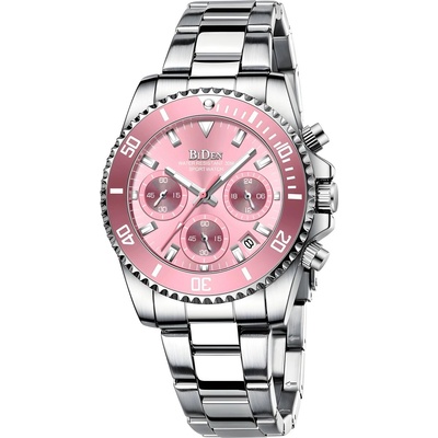 Biden Часовник biden wo-14640 - Сребристо / Розово kp14640 (wo-14640)