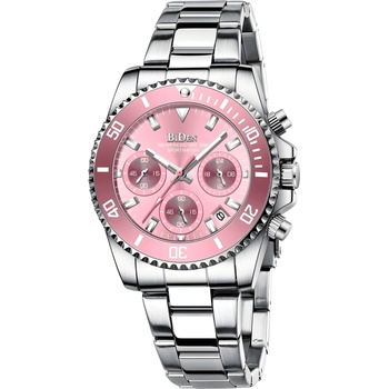 Biden Часовник biden wo-14640 - Сребристо / Розово kp14640 (wo-14640)