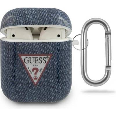 Guess Калъф Guess Blue Jeans за Airpods, черен/син