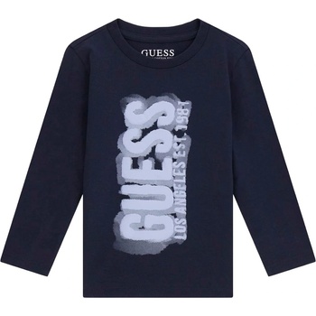Guess Блуза с дълъг ръкав Guess - С надпис, синя, 12 м (20261-N6RI12-K8HM4-G7V2-12M)