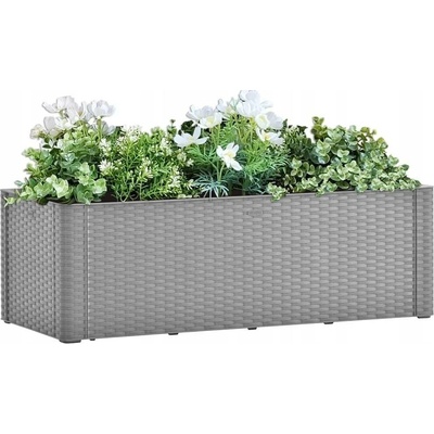 STEFANPLAST Samozavlažovací truhlík NATURAL DELUXE 100x43x33cm šedý