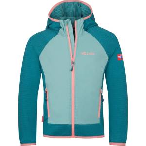 TROLLKIDS Детско поларено яке Trollkids Kid's Seiland Jacket Fleece jacket - Harbor Blue / Aqua Haze / Peony Rose - размер 116 (EU) (703-5393-0315)