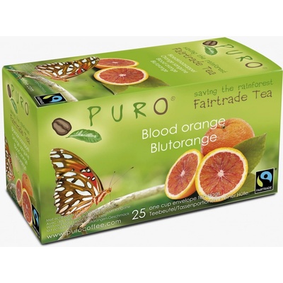 Puro Ovocný čaj červený pomeranč Fairtrade 25 x 2 g