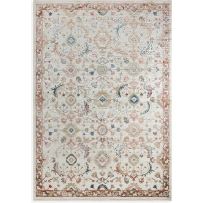 Takoy Koberec 80x150 cm krémově-cihlový s klasickým vintage motivem ELORA 8-HF-489341 | 80 x 150 cm