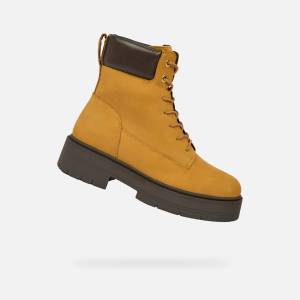 Geox Жълти дамски боти Geox Spherica EC7 Geox | Zhalt | ЖЕНИ | 38