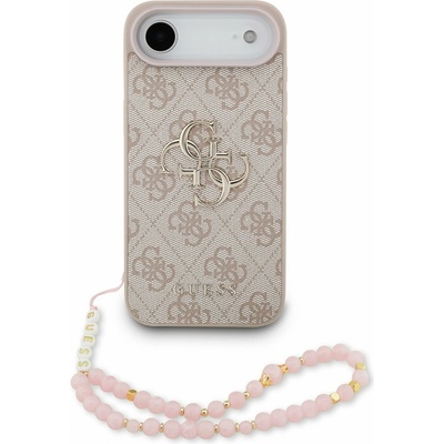 GUESS PU 4G Metal Logo Ремък Задна Корица за iPhone Air Pink Guess | Rozov | ЖЕНИ | UNI