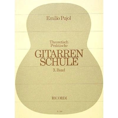 Gitarrenschule 3 učebnice pre gitaru od Pujol Emilio