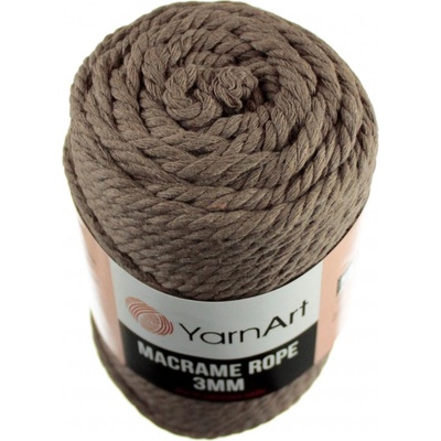 Macrame Rope 788 hnědá 3 mm