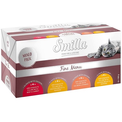 Smilla Fine Menu s náplňou 24 x 100 g miešané balenie 4 druhy